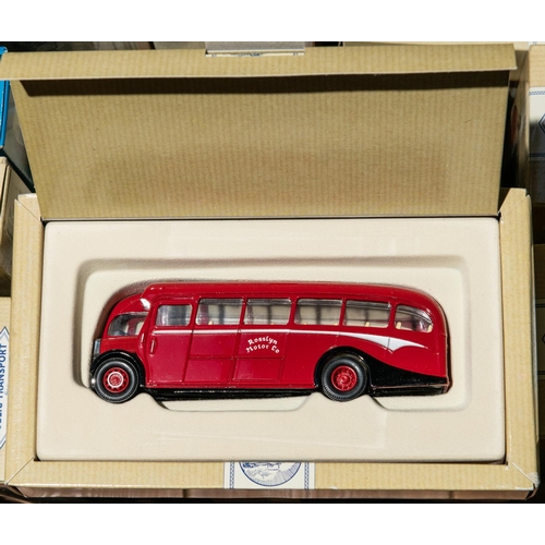 346 - 24x Corgi Classics buses, coaches and trams. Including; Feltham Tram, Leeds. Feltham Tram, London Un... 