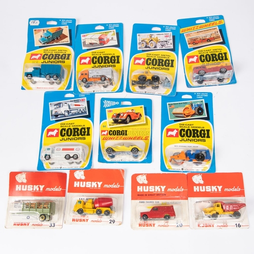 361 - 11x Husky Models and Corgi Juniors. Including; 4x Husky; Dump Truck/Dozer (16). Ford Thames Van (20)... 