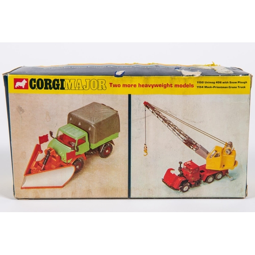 380 - A Corgi Major Holmes Wrecker truck (1142). With red and white body, gold booms and 2x figures. Boxed... 