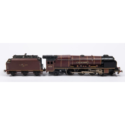 98 - A Hornby Dublo BR (ex.LMS) Coronation Class 4-6-2 locomotive, City of London 46245, in lined maroon ... 