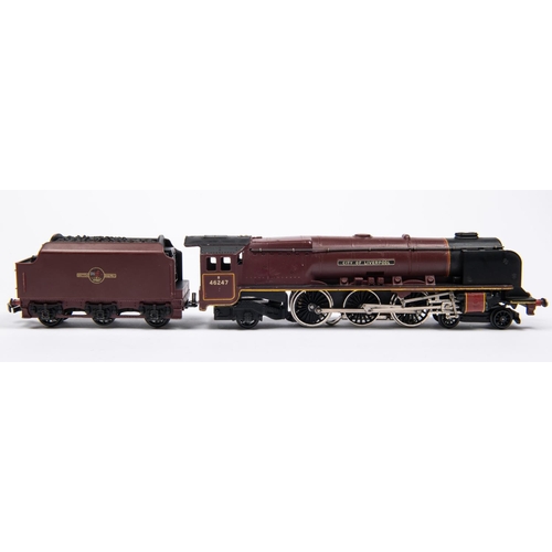 99 - A Hornby Dublo BR (ex.LMS) Coronation Class 4-6-2 locomotive, City of Liverpool 46247, in unlined ma... 