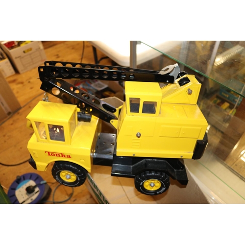 140 - A Quantity of Various Makes. Including Tonka Large Scale 4-wheel Crane. Equipped with front and rear... 