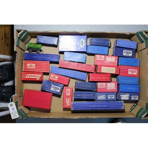 76 - 30x Hornby Dublo and Tri-ang Wrenn items of OO gauge railway. Including a Tri-ang Wrenn LMS Coronati... 