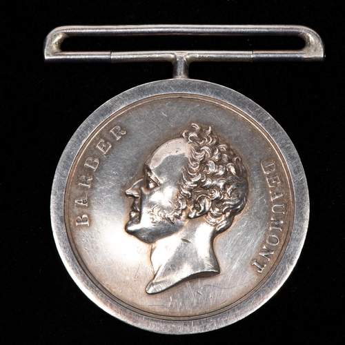 81 - Duke of Cumberland's Sharpshooters: a struck silver medal, obverse bust left with legend 