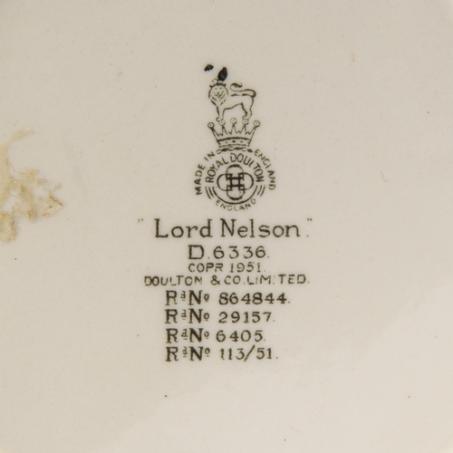 25 - A Lord Nelson character jug by Doulton, 7¼