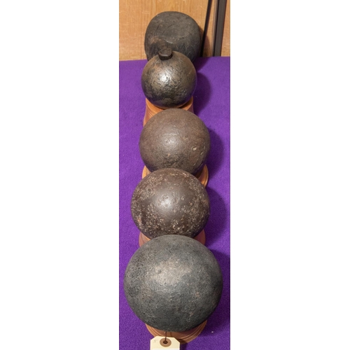 263 - An explosive cannon ball or grenade, approximately 3¼