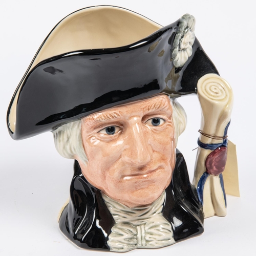 27 - A George Washington character jug by Doulton, height 7¾