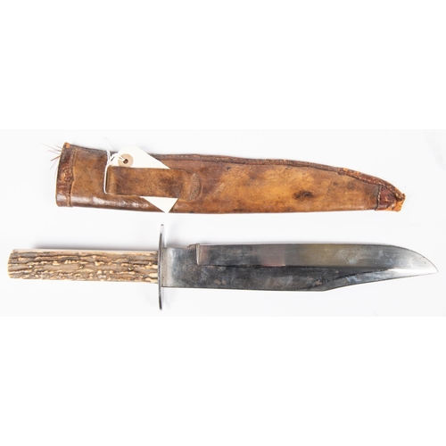 331 - A modern Bowie knife, clipped back blade 9½