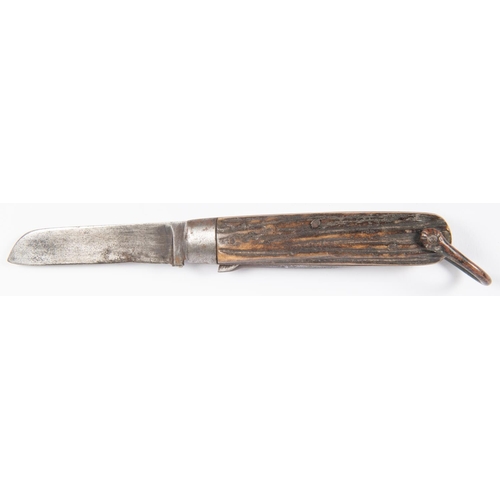 333 - A large old clasp  knife, blade 3½