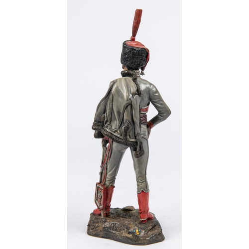 34 - A porcelain figure of a Napoleonic Polish Lancer, 12