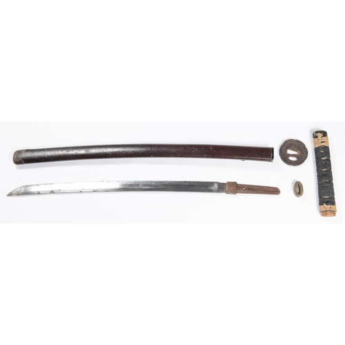 350 - A Japanese sword katana, blade 21