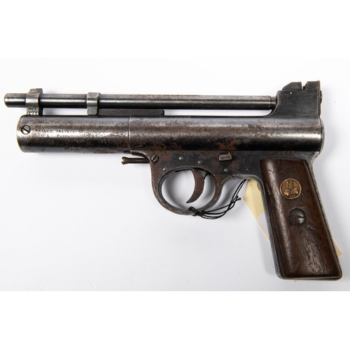 358 - A pre war .177” Webley Mark I air pistol from the first year of production (1924), number 47428, wit... 