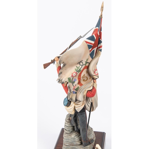 39 - A good Charles Stadden figure of a 31st Regt sergeant with the Colours at the battle of Sobraon, hei... 