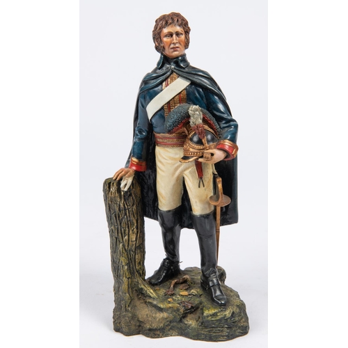 50 - A resin figurine of a Royal Horse Guard 1815, 9½