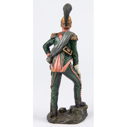 50 - A resin figurine of a Royal Horse Guard 1815, 9½