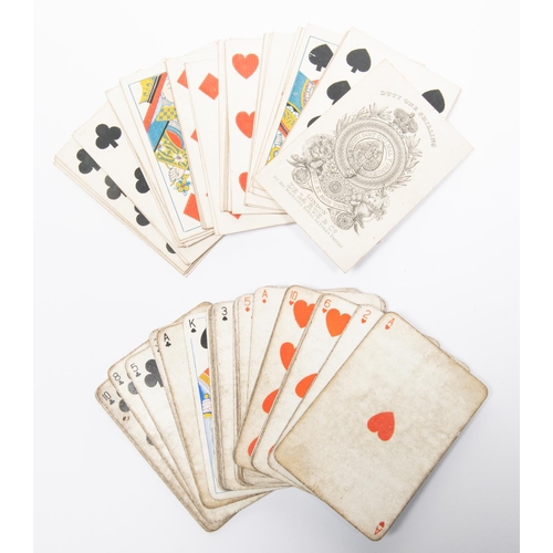 7 - A set of Victorian playing cards, with the backs bearing Third Dragoon Guards crest, GC (1 card miss... 