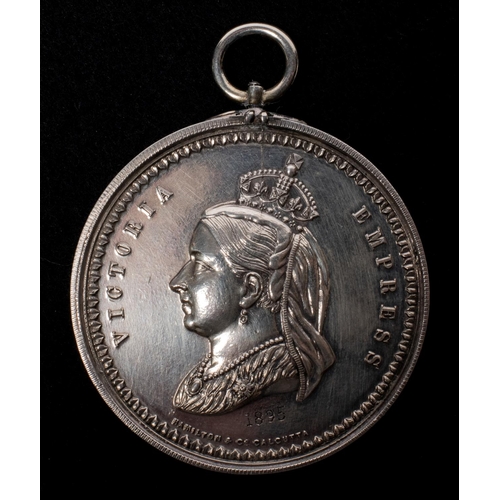 28 - A Royal Horse Artillery large silver shooting medal, obverse head of Victoria left with legend 