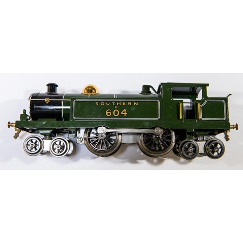 162 - An ACE Trains O gauge Southern Railway 4-4-4T (ESG/1), 604, in lined green livery. For 3-rail runnin... 