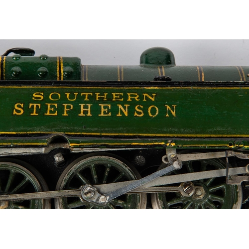 170 - A Marklin O gauge clockwork Southern Railway L Class 4-6-4T locomotive, Stephenson 2329, in lined gr... 
