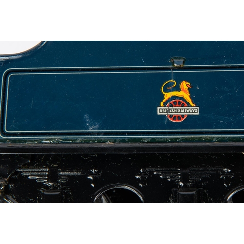 175 - A Bassett Lowke O gauge 3-rail electric BR 4-4-0 tender locomotive, Prince Charles 62078, in lined d... 