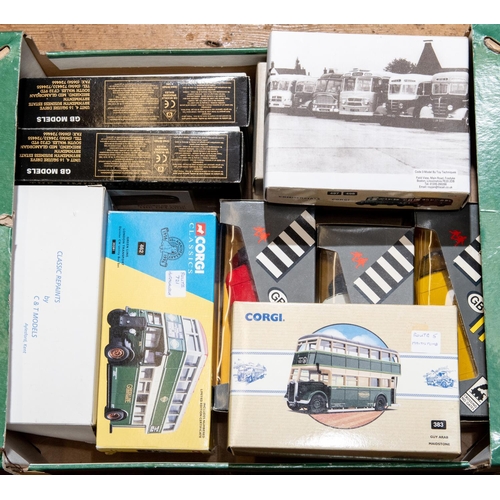 192 - 14 Corgi Classic Code 3 etc Buses and Coaches. 5x Toy Techniques- Burlingham Seagull, Mulleys Motorw... 