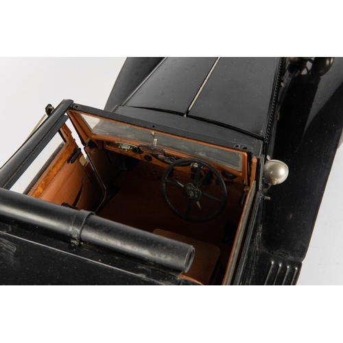 228 - A 1:8 scale Pocher 1932 Rolls-Royce Phantom II Drop Head Sedanca Coupe. Bodywork in black           ... 