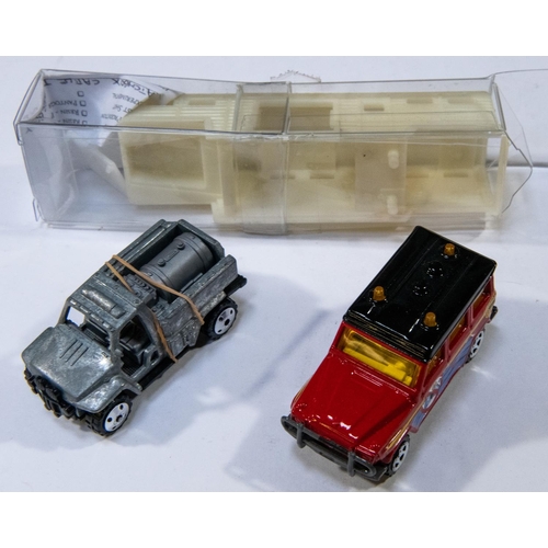 271 - 3 Matchbox preproduction etc. A foam fire truck 2001. Raw unspun body, From USA Tyco Matchbox Mount ... 