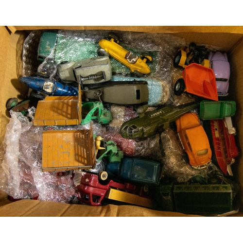 309 - A quantity of Dinky Toys, many for restoration. Including Leyland Comet stake lorry, Cooper Bristol,... 