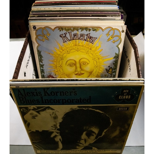 37 - 50 LP records, mainly 1970s-1980s rock and pop, including; Alexis Korner's Blues Incorporated (on De... 