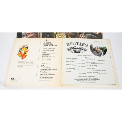 48 - 4x The Beatles LP record albums. Let It Be (with Apple label), PCS7096 YEX773-2U. Magical Mystery To... 