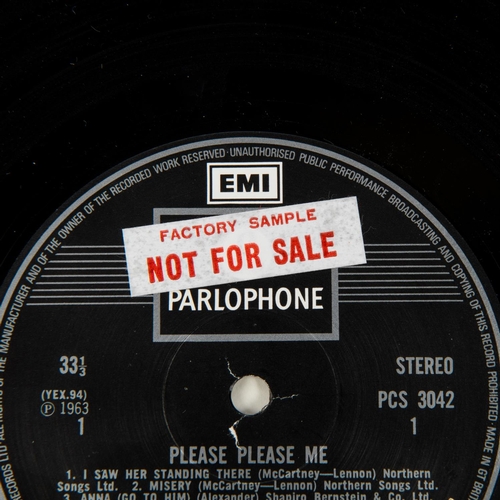 49 - 3x The Beatles LP record albums. With the Beatles, PCS3045 YEX110-2. Please Please Me, PCS 3042 YEX9... 