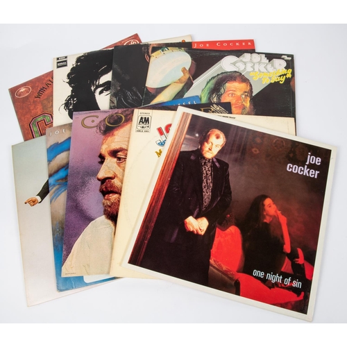 54 - 9x Joe Cocker LP record albums. Joe Cocker! (on original EMI Regal Zonophone label). One Night of Si... 