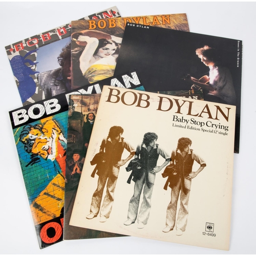 58 - 5x Bob Dylan LP record albums. The Historic Basement Tapes. Oh Mercy. Down in the Groove. Knocked Ou... 