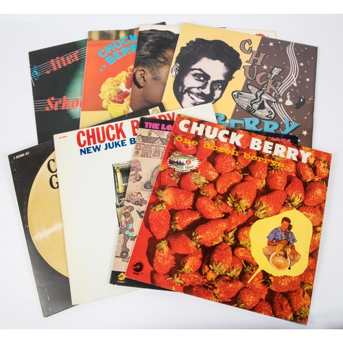 65 - 8x Chuck Berry LP record albums. One Dozen Berrys, on Chess 515031. The London Chuck Berry Sessions,... 