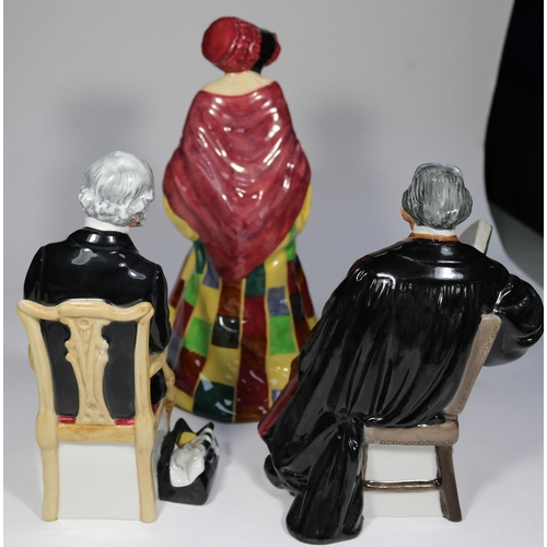 13 - 4x Royal Doulton figurines. The Professor (HN2281). The Doctor (HN2858). The Potter (HN1493). The Pa... 