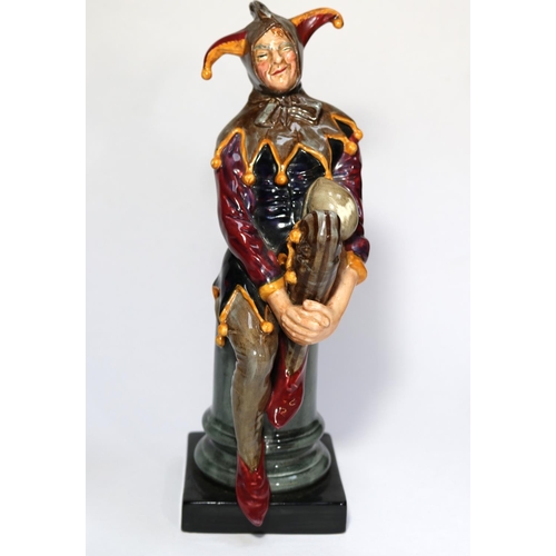 17 - A Royal Doulton 'The Jester' figurine (HN2016). Designed by C.J. Noke. 255mm high. VGC-Mint. £100-15... 