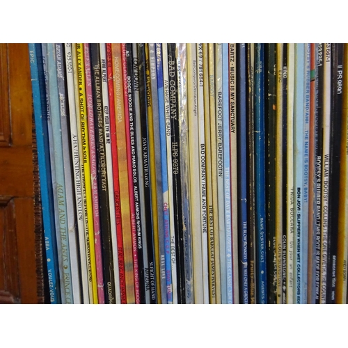 30 - 80+ LP records, mainly 1970s-1980s rock and pop, including; Aztec Camera; Backwards and Forwards on ... 
