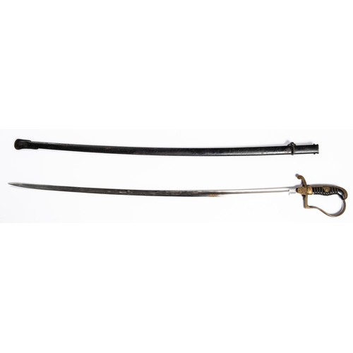 147 - A Weimar Republic period German Infantry officer's  sword, plated blade 33