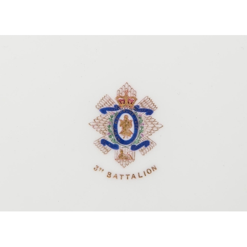 16 - A Victorian mess plate of the 94th Regiment, marked 