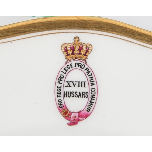 16 - A Victorian mess plate of the 94th Regiment, marked 