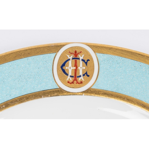 16 - A Victorian mess plate of the 94th Regiment, marked 