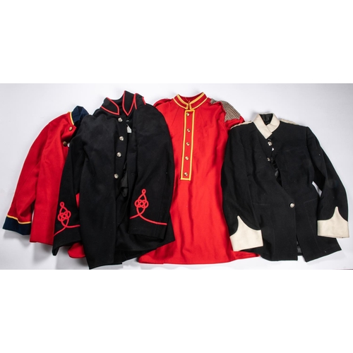 165 - 4 replica military jackets, 8 pairs of trousers, 6 leather waist belts and various other items. GC £... 