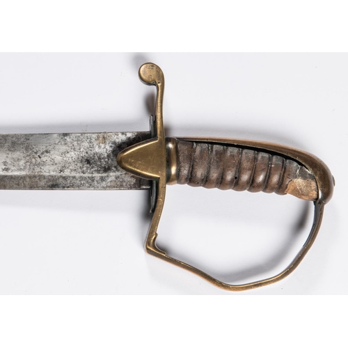 175 - A 1796 pattern Light Dragoon type sword, curved blade 33