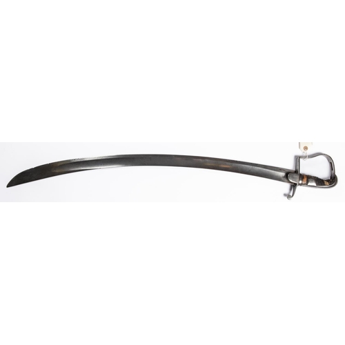 177 - A 1796 pattern Light Cavalry trooper's sword, the blade having ordnance inspector's mark and 