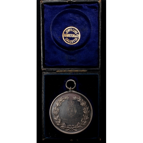 28 - A Royal Horse Artillery large silver shooting medal, obverse head of Victoria left with legend 