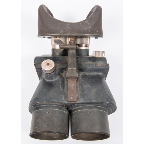 91 - A heavy pair of German 10x80 fixed position binoculars, body marked “D.F. 10x80 D.K.1 31397”, GC £70... 