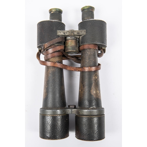 92 - †A large pair of WWI Imperial German artillery binoculars, 11