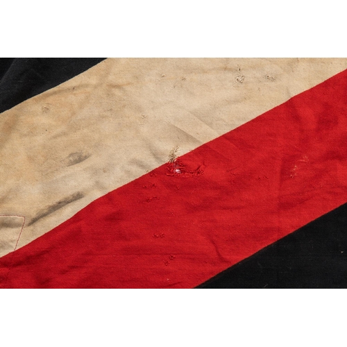 96 - A Third Reich printed flag, 5' x 3', black, white and red with 