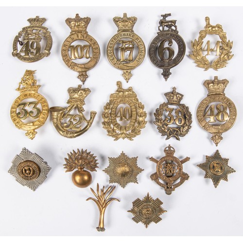 157 - A Royal Scots WOs glengarry/cap badge, OR's cap badges of the Grenadier, Coldstream, Scots, Welsh an... 