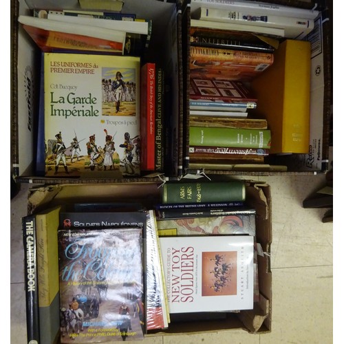 77 - 50 useful reference books, military, toy soldiers and other subjects. GC £50-60